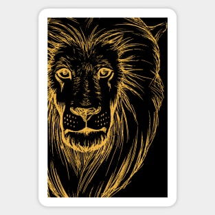 King Lion Art Sticker